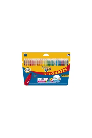 Premium ESTUCHE ROTULADORES FORMATO ESPECIAL 24 UDS KID COULEUR BIC 9117373
