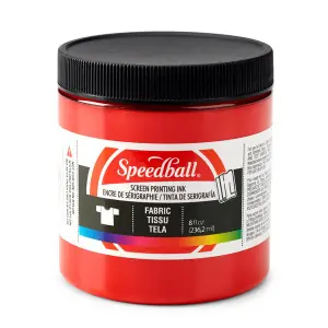 Tinta serigrafia al agua Rojo 236 ml. Speedball Garantía Incluida