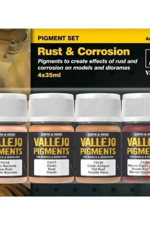 Nueva Colección Vallejo Set 4 Pigments Polvo y Suciedad 35 ml
