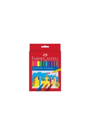 ESTUCHE CARTÓN 12 ROTULADORES ESCOLARES FABER CASTELL 554201 Precio Rebajado