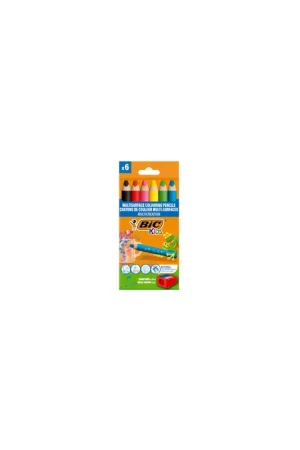 Oferta Flash ESTUCHE LAPICES TRIANGULARES MULTISUPERFICIE BLISTER 6UDS BIC 515220