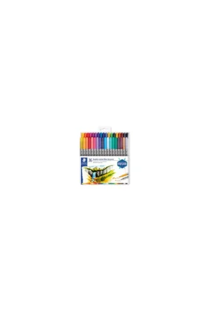 ESTUCHE DE PLÁSTICO CON 36 ROTULADORES, COLORES SURTIDOS STAEDTLER 3200 TB36 A Buen Precio