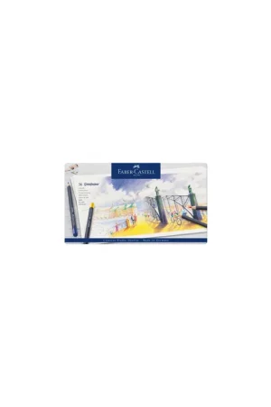 Precio De Oferta ESTUCHE DE METAL CON 36 LÁPICES DE COLORES GOLDFABER. FABER CASTELL 114736