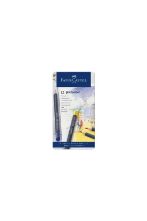 ESTUCHE DE METAL CON 12 LÁPICES DE COLORES GOLDFABER. FABER CASTELL 114712 Comprar En Línea