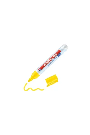Oferta Flash MARCADOR DE PUNTA REDONDA PARA CRISTAL GROSOR DE TRAZO: 1,5 - 3 MM COLOR: 05. AMARILLO EDDING 95-05
