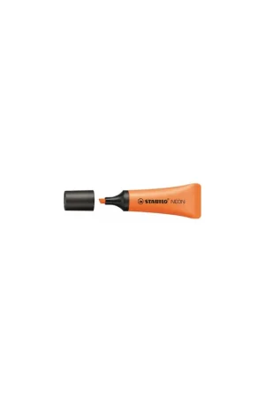 Marca Reconocida MARCADOR FLUORESCENTE NEON TRAZO 2/5MM. NARANJA STABILO 72/54