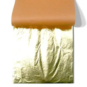 Novedad Pan de Oro imitacion TRANSFERIBLE, librito 25 h. 14x14 cm.