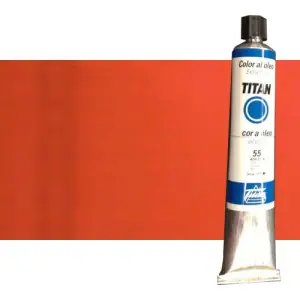 Original Óleo Titan extra fino n. 36 color rojo Titan oscuro (200 ml) S.2