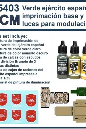 Set de pintura ejército español Mayoreo