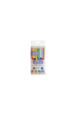 LAPICEROS BICOLOR PASTEL CARIOCA 43309 CAJA 12 Envío Gratis