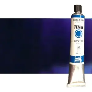 Nueva Colección Óleo Titan extra fino n. 46 color azul Titan (200 ml) S.2