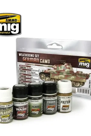 Devolución Gratuita SET ENVEJECIDO CAMUFLAJE ALEMÁN