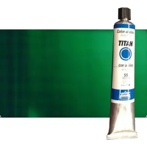 Óleo Titan extra fino n. 71 color verde Titan oscuro (200 ml) S.2 Profesional