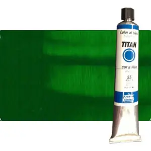 Envío Gratis Óleo Titan extra fino n. 91 color verde cinabrio oscuro (200 ml) **