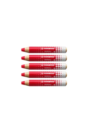 LAPIZ PARA PIZARRA BLANCA MARKDRY ROJO STABILO 648/40 Última Versión