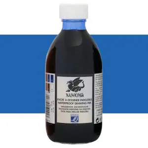 Tinta China dibujo Nan-King Azul Cobalto Lefranc, 250 ml. Devolución Gratuita