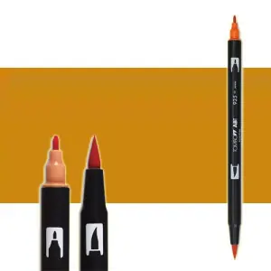 Rotulador Tombow 027 Dark Ochre doble punta pincel Económico
