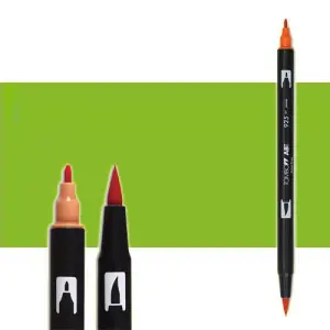 Exclusivo Rotulador Tombow 173 Willow Green doble punta pincel