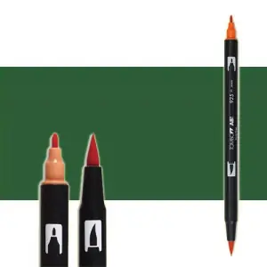 Rotulador Tombow 249 Hunter Green doble punta pincel Alta Calidad