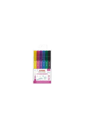 ROTULADORES OUTLINE MARKERS ALPINO COLOR EXPERIENCE 6 COLORES AR001044 Mejor Precio