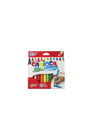 ROTULADORES JUMBO COLORES SURTIDOS CARIOCA 40569 CAJA 12 Precio Reducido