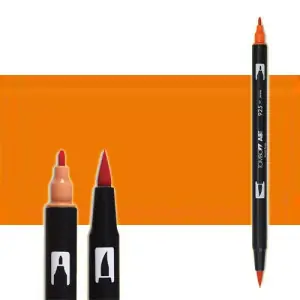 Rotulador Tombow 925 Scarlet doble punta pincel Novedad