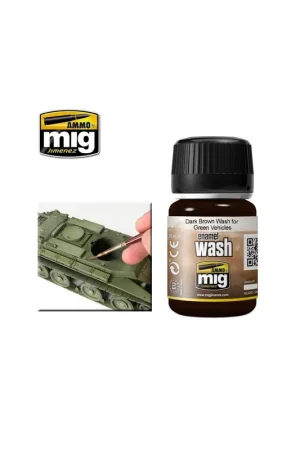 Auténtico LAVADO MARRON OSCURO PARA VEHICULOS VERDES