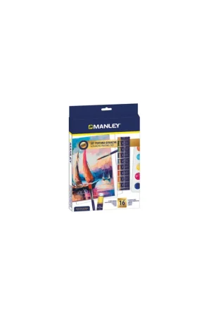 Exclusivo SET PINTURA GOUACHE 16 PZAS MANLEY MGH00100