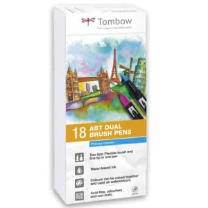 Novedad Rotulador Tombow, Set de 12 Colores Primarios
