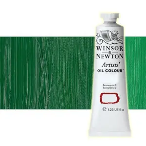 Óleo Winsor & Newton Artists color verde permanente (37 ml) Novedad