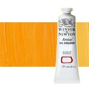 Óleo Winsor & Newton Artists color amarillo Winsor oscuro (37 ml) Hecho A Mano