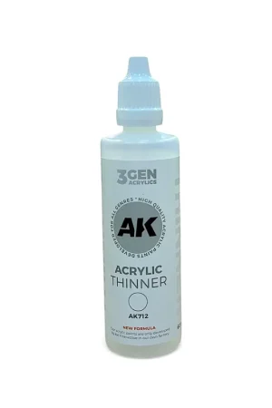 Envío Gratis Diluyente Acrilico AK 3G 60ML.