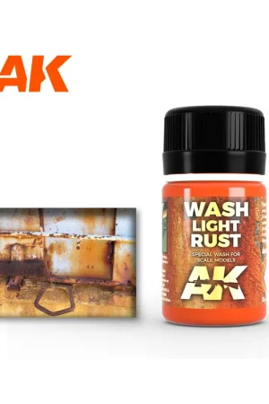 Certificado ENAMEL WASH: LIGHT RUST FOR GREEN VEHICLES 35ML.