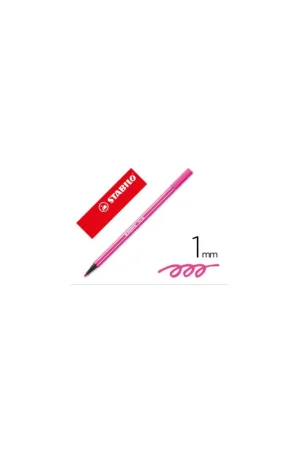 ROTULADOR PREMIUM CON PUNTA DE FIBRA BISELADA PEN 68 MAX COLOR ROSA STABILO 768/56 Súper Precio