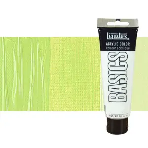 Nueva Colección Acrílico Liquitex Basics color verde amarillo brillante (118 ml)