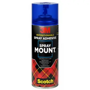 Lujoso Spray Adhesivo 3M SPRAY MOUNT, Reposicionable, 400 ml.