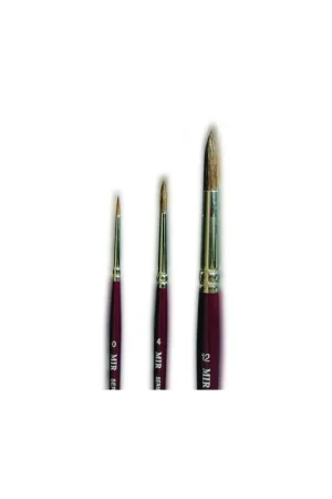 Alta Calidad PACK 3 PINCELES ACUARELA OREJA DE BUEY, REDONDOS SERIE 310 0,4,8