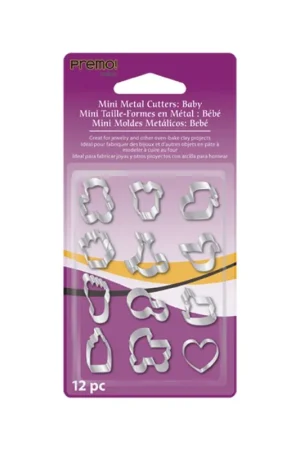 Premium Mini cortadores metáicos bebé 12 piezas premo sculpey