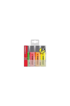 Pack de 4 marcadores fluorescentes stabilo boss original Ordena Ya