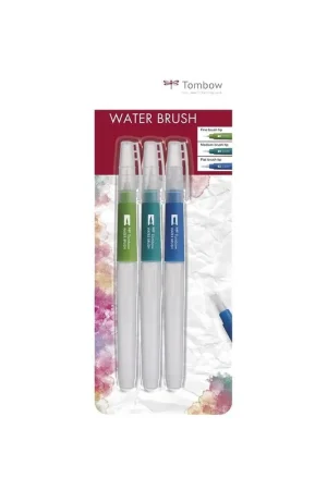 Disponible Ahora Pinceles de agua rellenables para acuarela Pack de 3 | Tombow