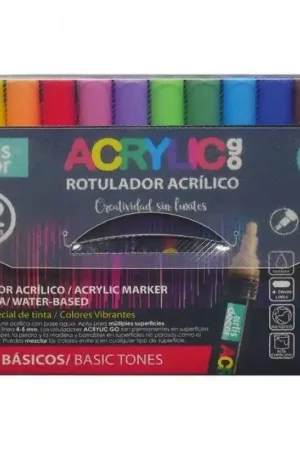 Entrega Rápida ROTULADORES ACRÍLICOS AD ACRYLIC GO 12 TONOS BÁSICOS