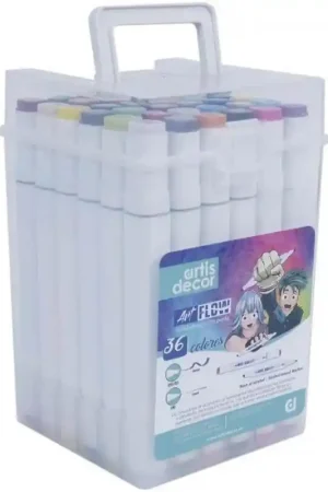 ROTULADORES ART FLOW AD CAJA 36 COLORES Precio Bajo