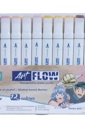 Favorito De Clientes ROTULADORES ART FLOW AD 12 COLORES PIEL