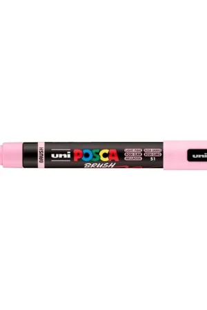 ROTULADOR POSCA BRUSH PC-5BR ROSA CLARO Hecho A Mano