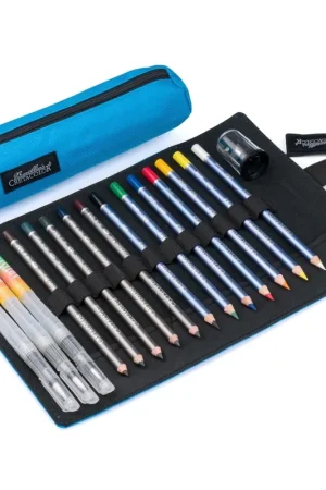 ESTUCHE ENROLLABLE LÁPICES ACUARELABLES 15 PIEZAS CRETACOLOR Lujoso