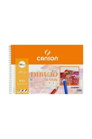 Garantía De Devolución De Dinero Bloc dibujo Canson basik LISO DINA4+ 20h 130gr