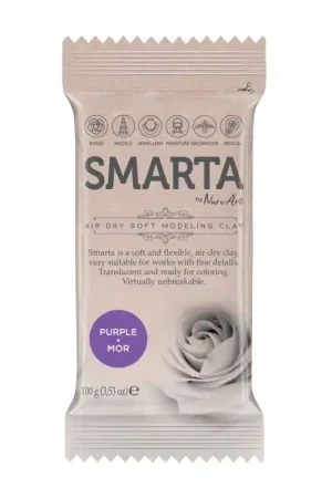 Oferta Limitada ARCILLA SUAVE DE SECADO AL AIRE SMARTA PÚRPURA 100 GR