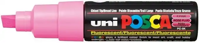 ROTULADOR POSCA 8K ROSA FLUOR Imprescindible (Must-Have)