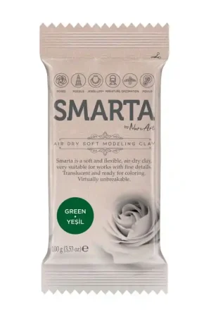 ARCILLA SUAVE DE SECADO AL AIRE SMARTA VERDE 100 GR Precio Bajo