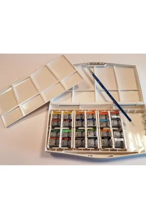Estuche acuarela en pastilla 24 colores cotman winsor & Newton Disponible Ahora